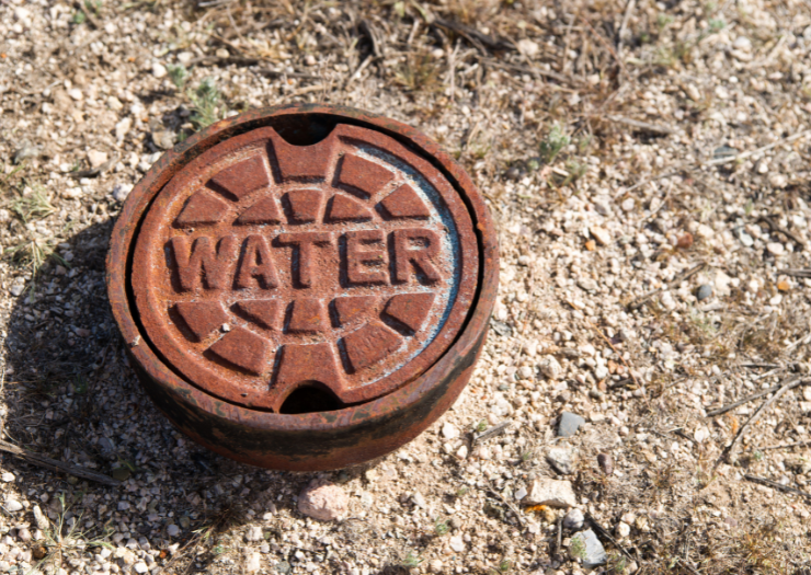 A water meter cover.